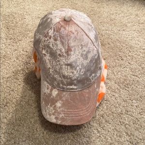 Pink Velvet Snap back hat